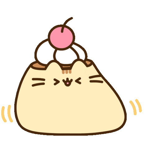 Whipped Cream Cat Sticker by Pusheen