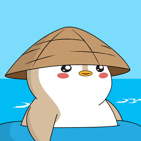Summer Vacation Ocean GIF by Pudgy Penguins