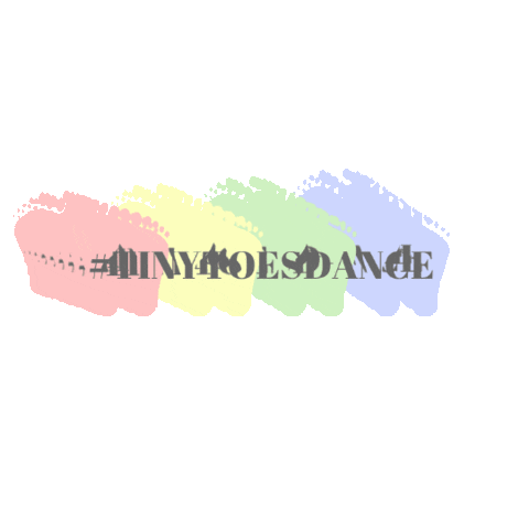 Tiny Toes Dance Sticker