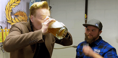 Beer Drinking GIF by Team Coco - Find & Share on GIPHY