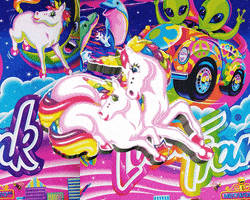 lisa frank GIF by AnimatedText