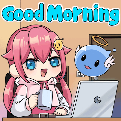 squishiverse coffee kawaii good morning morning GIF