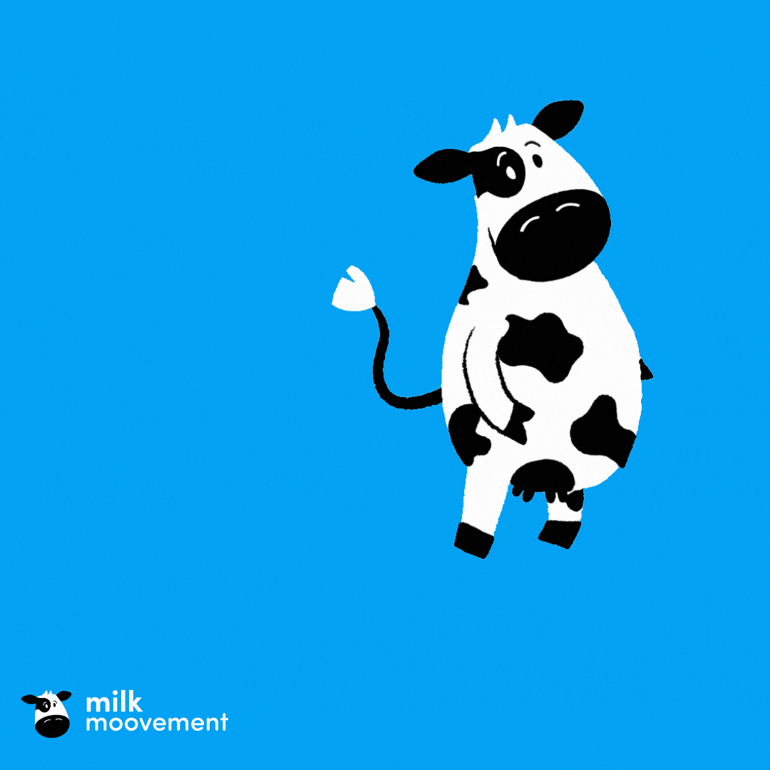 MilkMoovement cow moonwalk dancing cow mooreen GIF