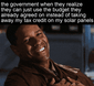 Solar panel home rebate motion meme