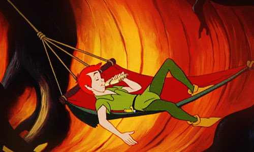 Relaxing Peter Pan GIF - Find & Share on GIPHY