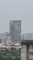 'Boom!': Indian 'Twin Towers' Come Crashing Down in Controlled Explosion