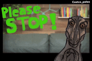 Dinosaur Please Stop GIF