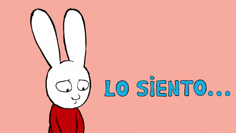Reacciones Lo Siento GIF by Simon Super Rabbit - Find & Share on GIPHY
