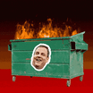 Chris Christie dumpster fire