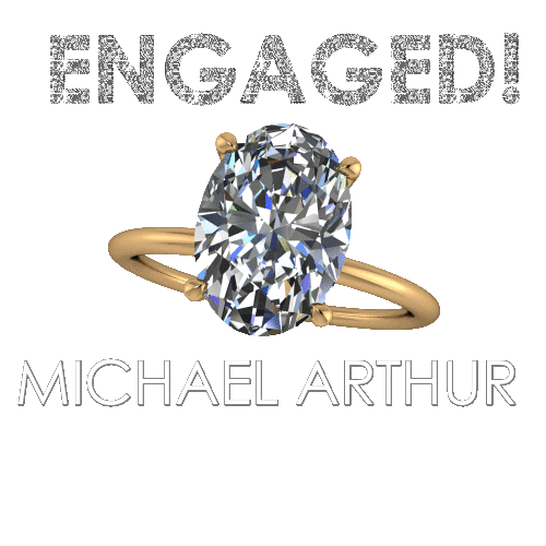 Ring Engagement Sticker by Michael Arthur