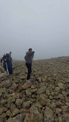 Smacked With Snowball GIF