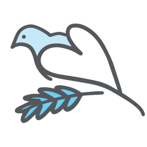 Peace Love Sticker by Wesley Mission