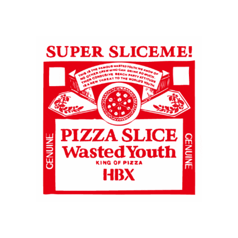 Wasted Youth Pizza Sticker by HYPEBEAST