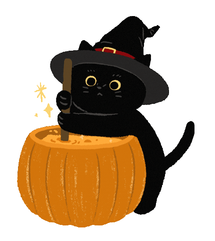 Black Cat Sticker