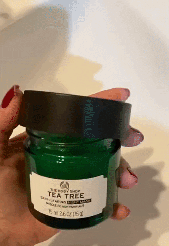 The Body Shop Tra Tree Skin Clearing Night Mask GIF by Ejollify Beauty