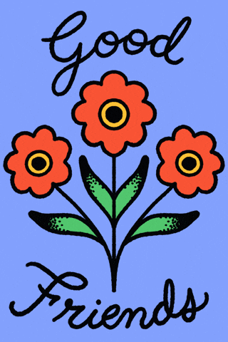 Flower Friendship GIF