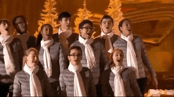 christmas in rockefeller 2018 choir GIF by NBC