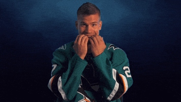 Nervous Joonas Donskoi GIF by San Jose Sharks