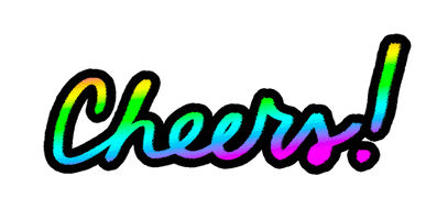 Cheers Thank You GIF by megan lockhart
