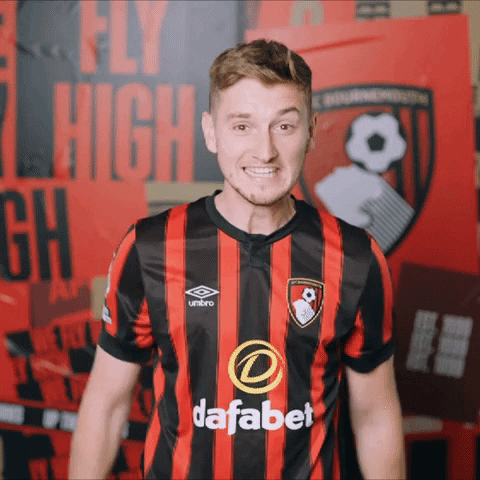 Happy Football GIF by AFC Bournemouth