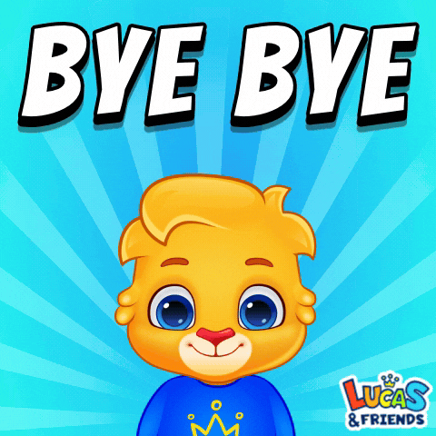 Happy See Ya GIF by Lucas and Friends by RV AppStudios