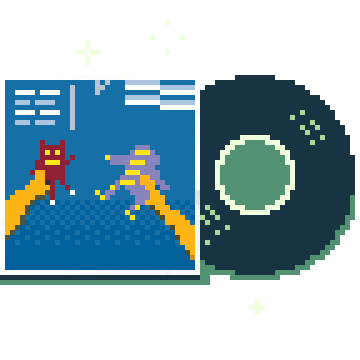 Video Games Pixel Sticker by Father/Daughter Records