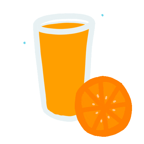 Orange Juice Sticker by zoellabeauty