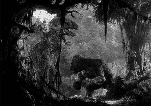 King Kong Gorilla Vs T.Rex Vs Pterodactyl GIF by Maudit - Find ...