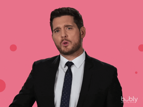 Michael Buble Kiss GIF by bubly