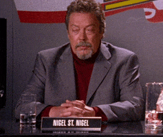 Frustrated Tim Curry GIF