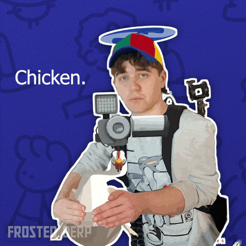 Camera Man Chicken GIF