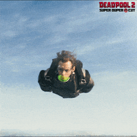 deadpool 2 parachute GIF by 20th Century Fox Home Entertainment