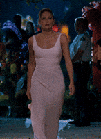 sharon stone walking GIF