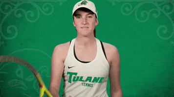 tennis tulane GIF by GreenWave