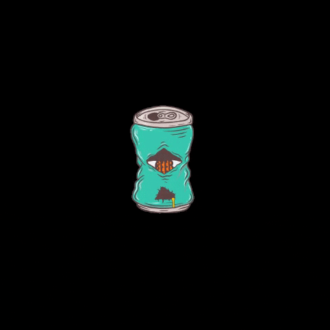 beer cans GIF