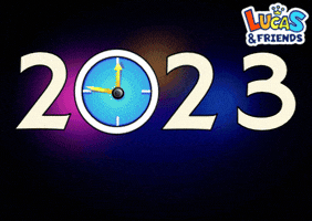 New Year Celebration GIF by Lucas and Friends by RV AppStudios
