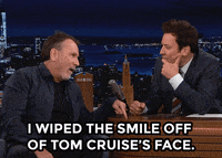 tom cruise laughing animated gif