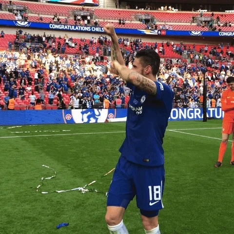 happy olivier giroud GIF by Chelsea FC