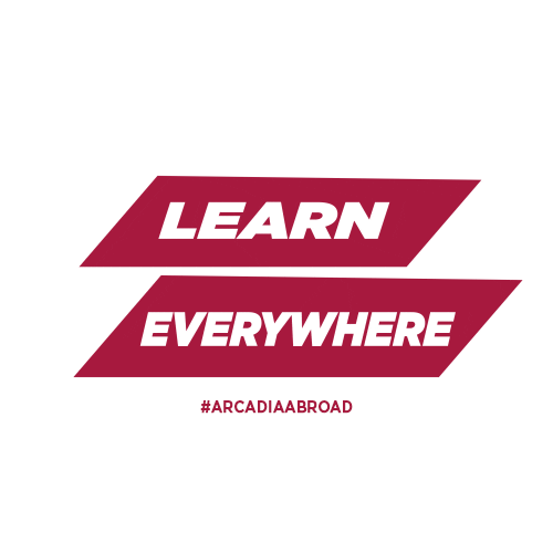 Study Abroad Learn Sticker by Arcadia Abroad
