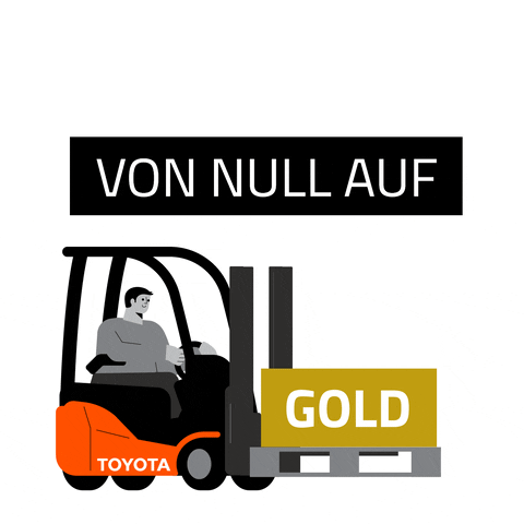 Gold Auf GIF by Toyota Material Handling