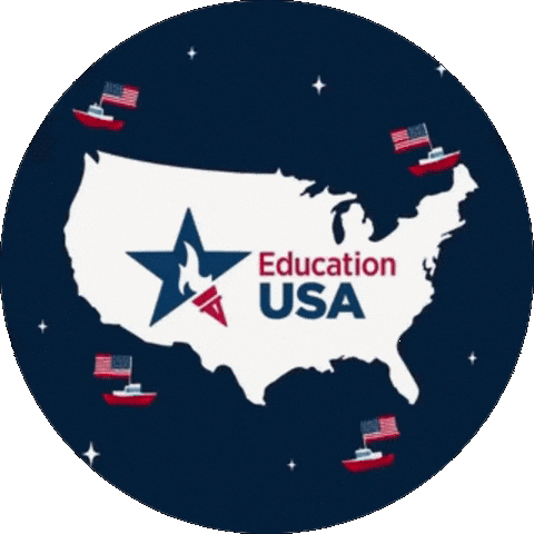 Usa Boats Sticker by educationusaczech