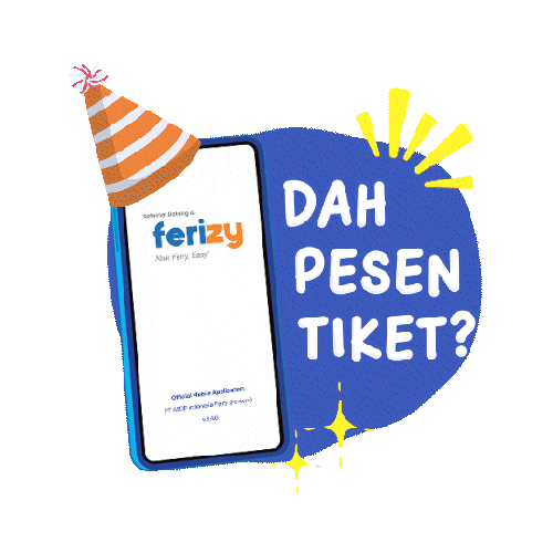 Tiket Handphone Sticker by ASDP