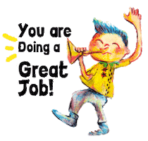 Happy Kids Sticker by Woods in the Books