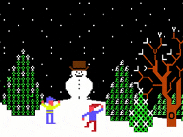 Commodore 64 Christmas GIF by Squirrel Monkey