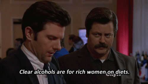  tv parks and recreation drinking drunk women GIF