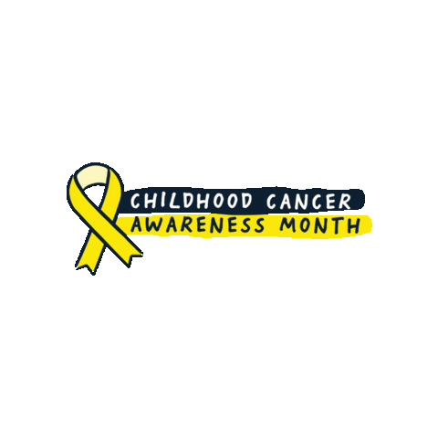 Yellow Ribbon Cancer Awareness Sticker by Camp Quality