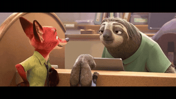 axiol flash sloth zootopia GIF