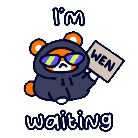 Expecting Still Waiting Sticker