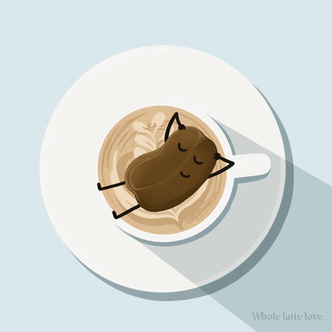 Zone Out Coffee Time GIF by Whole Latte Love