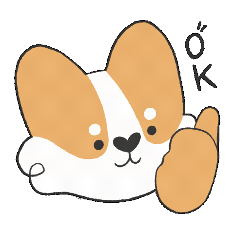 Corgi Ok Sticker
